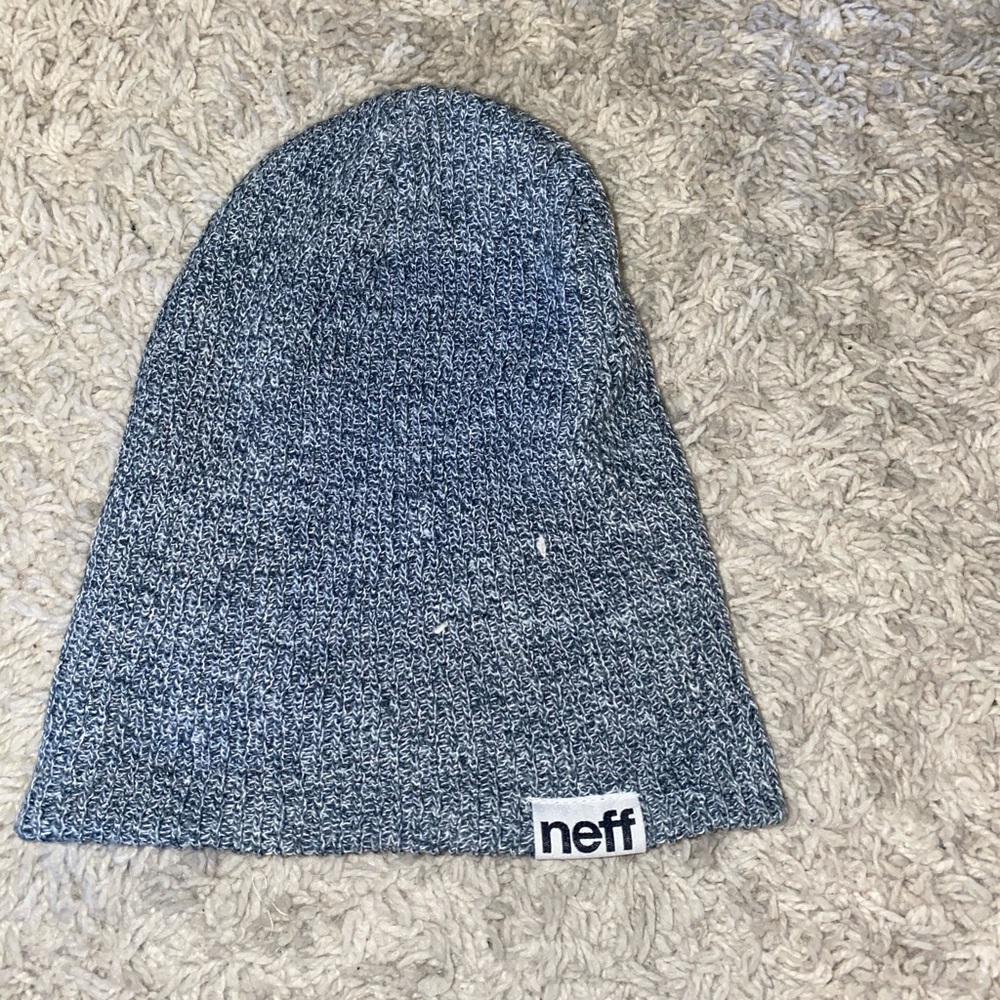Neff Blue and white Beanie